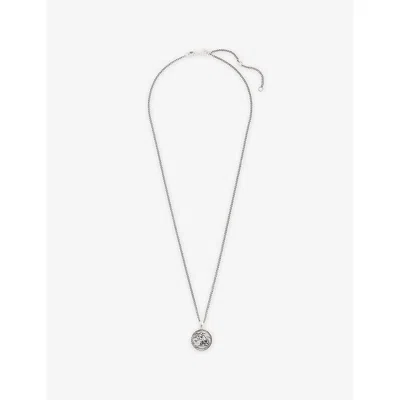 Serge Denimes Mens  St George Sterling-silver Pendant Necklace In Metallic