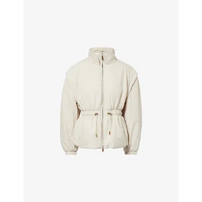 Isabel Marant Étoile Womens Isabel Marant Etoile Dastyni Padded Woven Coat In Neutral