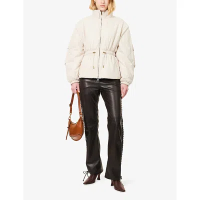 Isabel Marant Étoile Womens Isabel Marant Etoile Dastyni Padded Woven Coat In Neutral