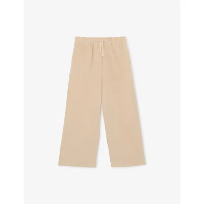 Reiss Charlie Wide-leg Cord Trousers 9-13 In Neutral
