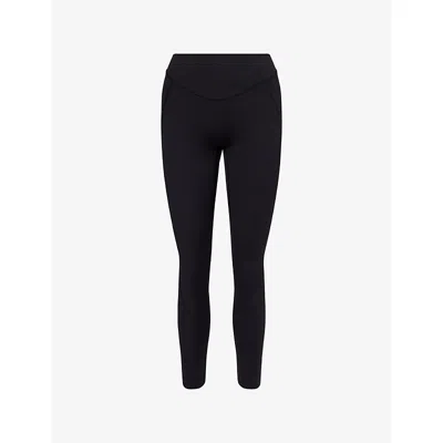 Gymshark Womens  Lifting Dip-waist Stretch-woven Leggings In Black