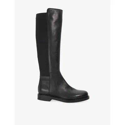 Dune Womens  Tallo Leather Knee-high Boots In Black