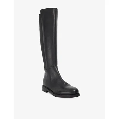 Dune Womens  Tallo Leather Knee-high Boots In Black