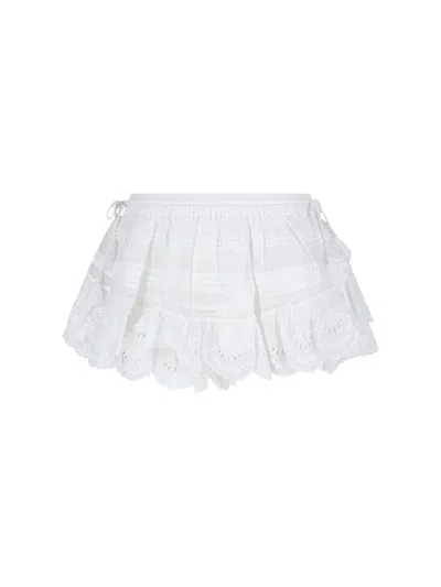 Isabel Marant Étoile Puria Organic Cotton Shorts In White