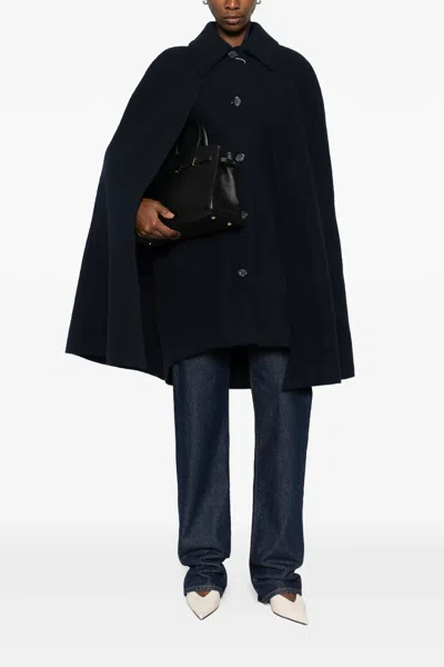 Totême Wool Cape In Blue