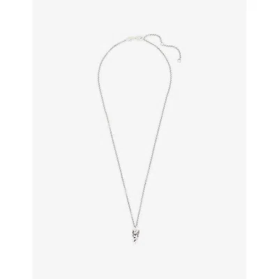 Serge Denimes Mens  Cherub Sterling-silver Pendant Necklace In Metallic