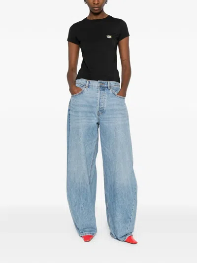 Kenzo Gots Wild Tiger Printed Crewneck T-shirt In Black