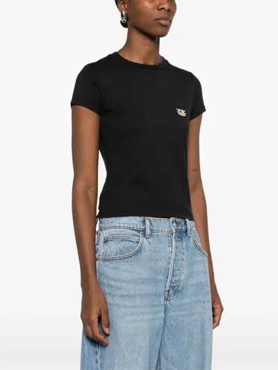 Kenzo Gots Wild Tiger Printed Crewneck T-shirt In Black