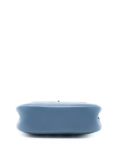 Pre-owned Hermes 2016 Swift Berline 28 Crossbody Bag In Blue