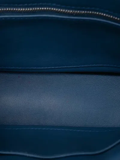 Pre-owned Hermes 2016 Swift Berline 28 Crossbody Bag In Blue
