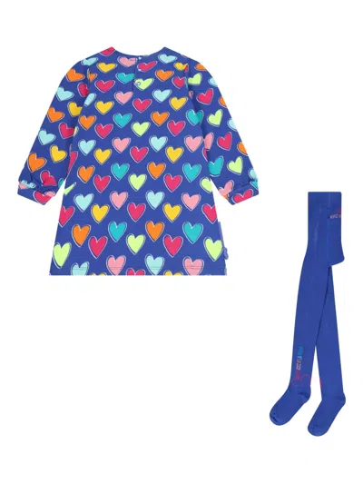 Agatha Ruiz De La Prada Heart-print Dress Set (set Of Two) In Multi