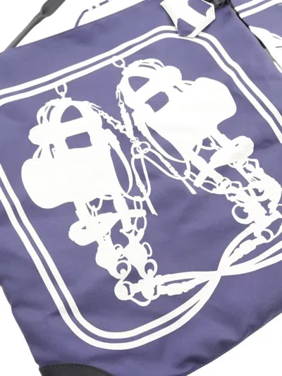 Pre-owned Hermes 2019 Brides De Gala Silky City Mm Shoulder Bag In Blue