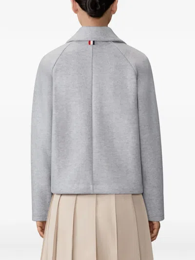 Thom Browne Double-face Jacquard Jacket In Animal Print