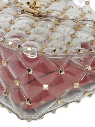 Pre-owned Valentino Garavani Rockstud-detail Handle Bag In White