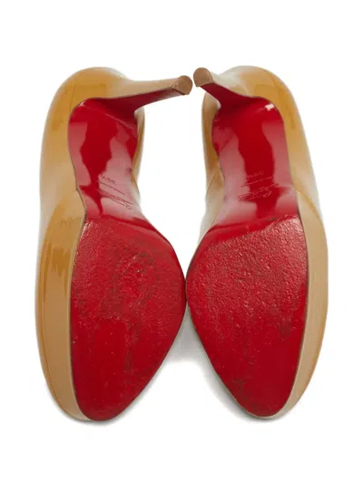 Pre-owned Christian Louboutin Bianca Heeled Pumps In Neutral