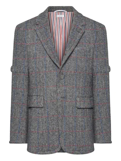Thom Browne Hunting Tweed Blazer In Multi