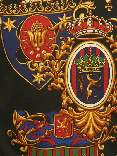 Pre-owned Dolce & Gabbana Stemmi 3 Printed Crew-neck T-shirt In Black