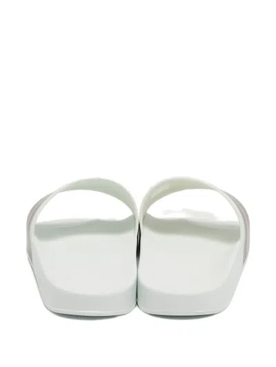 Pre-owned Gucci Pursuit 72 Stripe Slides In White