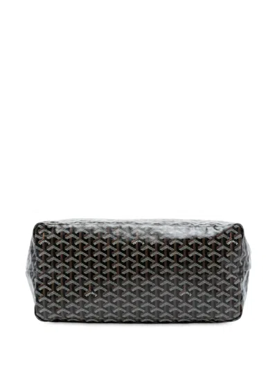 Pre-owned Goyard 2019 Ine Saint Louis Gm Tote Bag In Black