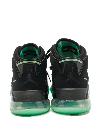 Pre-owned Jordan Leather High-top Sneakers In Black