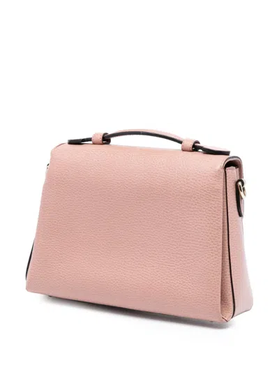 Pre-owned Gucci 2016-2025 Small Dollar Calfskin Interlocking G Satchel In Pink