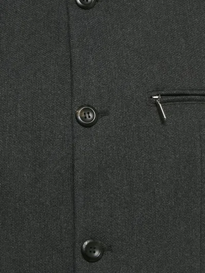 Pre-owned Emporio Armani Single-breasted Coat In Gray