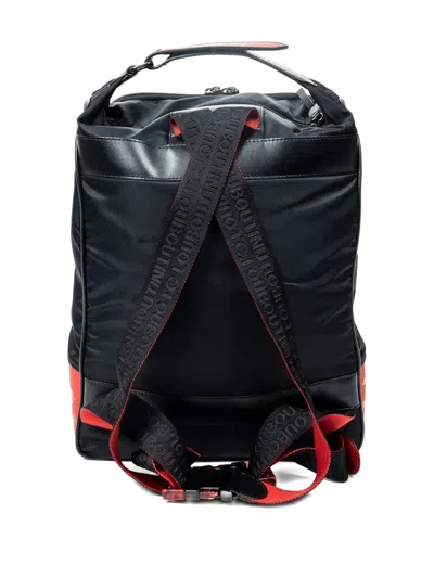 Pre-owned Christian Louboutin Logo-print Backpack In Black