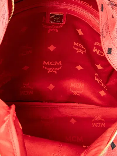 Pre-owned Mcm 2010 Large Stark Studs Backpack In Red
