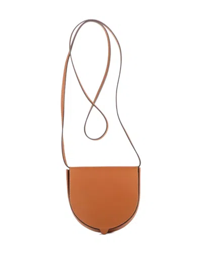 Pre-owned Loewe Calfskin Mini Crossbody Bag In Brown