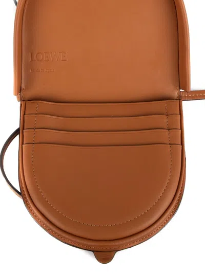 Pre-owned Loewe Calfskin Mini Crossbody Bag In Brown