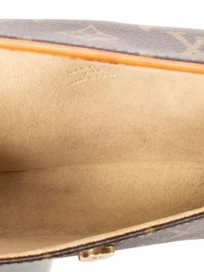 Pre-owned Louis Vuitton 1994 Florentine Monogram Belt Bag In Brown