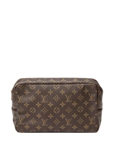 Pre-owned Louis Vuitton Toiletry Gm Makeup Bag In Brown