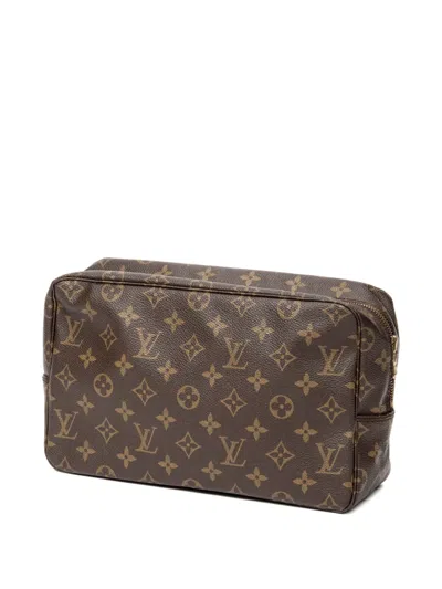 Pre-owned Louis Vuitton Toiletry Gm Makeup Bag In Brown