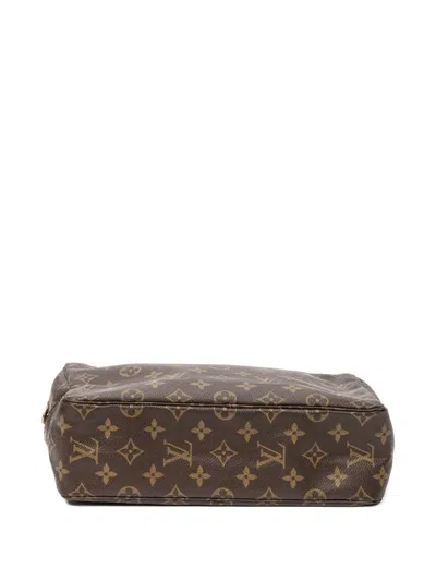 Pre-owned Louis Vuitton Toiletry Gm Makeup Bag In Brown