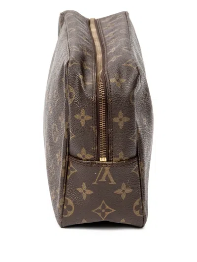 Pre-owned Louis Vuitton Toiletry Gm Makeup Bag In Brown