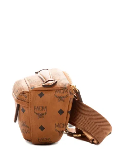 Pre-owned Mcm Monogram Belt Bag In Brown