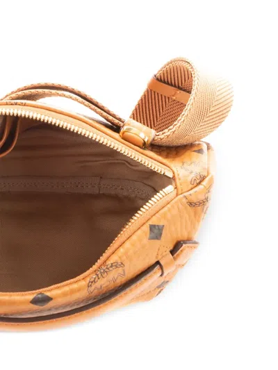 Pre-owned Mcm Monogram Belt Bag In Brown