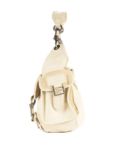 Pre-owned Dior Rebelle Shoulder Bag In Neutral