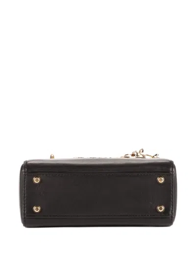 Pre-owned Dior X Niki De Saint Phalle Mini Lady  Heart-motif Tote Bag In Black