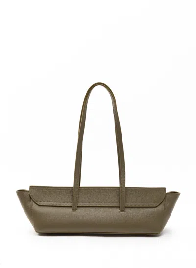 Elleme Le Bateau Pebbled Leather Khaki