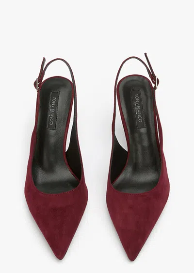 Tony Bianco Baz Vino Suede In Red