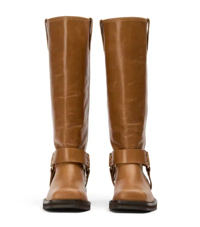 Tony Bianco Biker Whiskey Wax In Brown