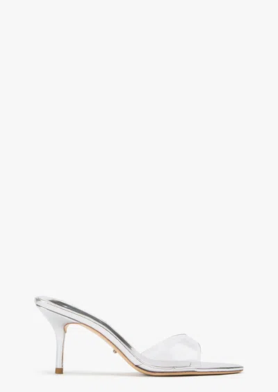 Tony Bianco Hallie Clear Vinylite/silver In Silver