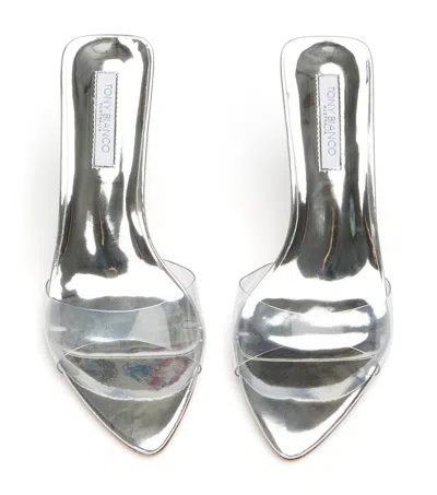 Tony Bianco Hallie Clear Vinylite/silver In Silver