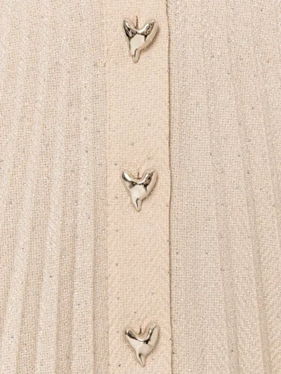 褶饰中长半身裙