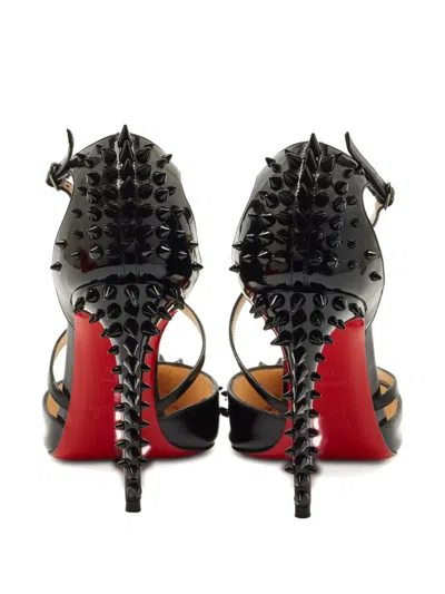 Pre-owned Christian Louboutin Spiked Leather Pumps In Black
