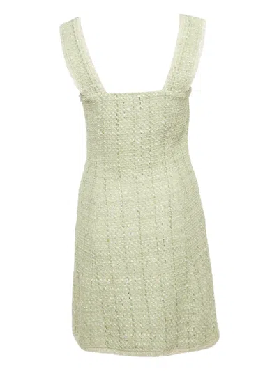 Pre-owned Maje Sleeveless Mini Dress In Green