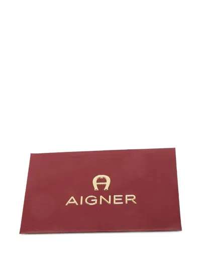 Pre-owned Aigner Logo-plaque Shoulder Bag In Pink