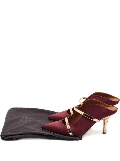Pre-owned Malone Souliers Maureen Pointed-toe Mules In Red