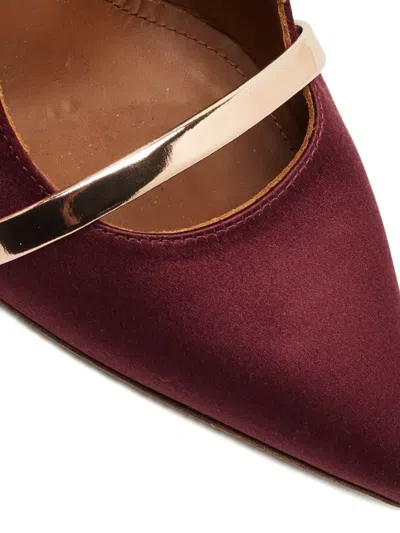 Pre-owned Malone Souliers Maureen Pointed-toe Mules In Red